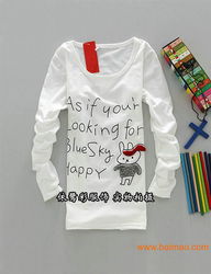 時尚精品手工鉤繡長袖女T 可愛卡通圖案引爆市場，解析生產與價格
